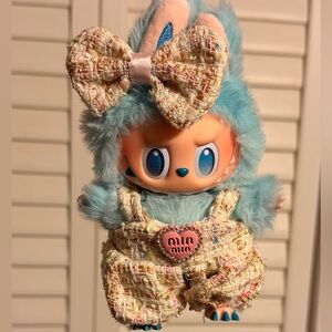 🦋 Labubu Woven Overalls Outfit